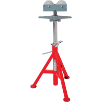 Roller Head  High Pipe Stand #RJ-99, 82-140 cm Height Adjustment, 12" Max. Pipe Capacity, 1000 lbs. Max. Weight Capacity Waymarc Industries Inc