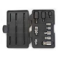 10-Piece 1/4", 3/8" & 1/2" Drive Universal Joint and Adapter Set Waymarc Industries Inc