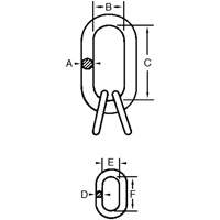 Maillon maître Cam-Alloy Waymarc Industries Inc