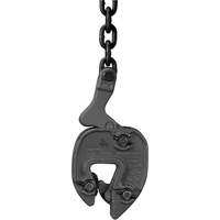 GX Plate Clamp with Chain Connector, 1000 lbs. (0.5 tons), 1/16" - 5/16" Jaw Opening TQB418 | Waymarc Industries Inc