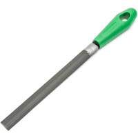 Double Cut File with Green Handle, Half Round, 8", Bastard Waymarc Industries Inc