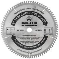 Industrial Saw Blade - Crosscut Thin Kerf, 8", 80 Teeth, Wood Use Waymarc Industries Inc