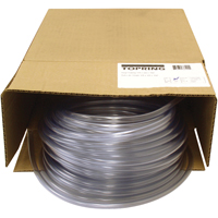 Tubing, Air/Water, 0.375" OD x 100' L, PVC, Clear, 55 PSI @ 20°C Waymarc Industries Inc