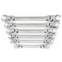 Wrench Set, Flare Nut/Flex Head, 6 Pieces, Metric Waymarc Industries Inc