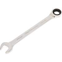 72-Tooth Ratcheting Combination Wrench, 12 Point, 30 mm, Chrome/Polished Finish Waymarc Industries Inc