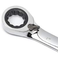72-Tooth 12 Point Reversible Ratcheting SAE Wrench Set with Tool Roll, Combination, 7 Pieces, Imperial Waymarc Industries Inc