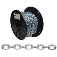 Straight Link Machine Chain, Low Carbon Steel, #4 x 100' (30.4 m) L, 215 lbs. (0.1075 tons) Load Capacity Waymarc Industries Inc