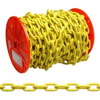 Chaîne ronde &eacute;prouv&eacute;e, Acier &agrave; faible teneur en carbone, 1/4" x 60' (18,3 m) l, Calibre 30, Charge d'utilisation 1300 lb (0,65 tonne) Waymarc Industries Inc
