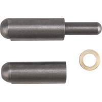 Weld-On Hinge, 0.512" Dia. x 3.15" L, Mild Steel w/Fixed Steel Pin TTV436 | Waymarc Industries Inc