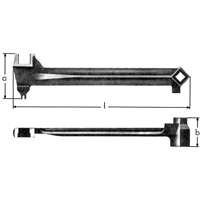 Bung Wrenches, 2-1/2", 15-1/15" Length Waymarc Industries Inc