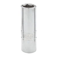 Spark Plug Socket, 1/2" Drive, 5/8" Socket, 2-1/2" L Waymarc Industries Inc