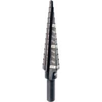 #1 Step Drill Bit, 1/8" - 1/2" , 1/32" Increments, High Speed Steel Waymarc Industries Inc
