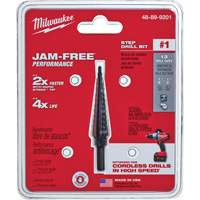 #1 Step Drill Bit, 1/8" - 1/2" , 1/32" Increments, High Speed Steel Waymarc Industries Inc