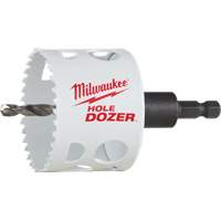 Scie-cloche Hole Dozer avec arbre, 2-1/2", Profondeur de la coupe 1-5/8", Bim&eacute;tal Waymarc Industries Inc