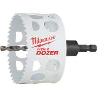 Scie-cloche Hole Dozer avec arbre, 3", Profondeur de la coupe 1-5/8", Bim&eacute;tal Waymarc Industries Inc