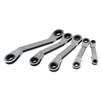 Offset Wrench Set, Ratcheting Box, 5 Pieces, Metric Waymarc Industries Inc