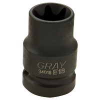 Torx&reg; Socket, 1/2", 1/2" Drive, 6 Points Waymarc Industries Inc