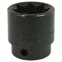 Socket, Impact, 1", 1/2" Drive, 8 Points Waymarc Industries Inc