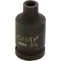 Socket, Impact, E4, 1/2"/1/4" Drive Waymarc Industries Inc