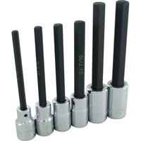 Hex Head Socket Set, Hex, 1/2" Drive, 6 Pcs Waymarc Industries Inc