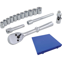 Jeu de douilles et accessoires, 15 Mcx, Prise de 3/8" Waymarc Industries Inc