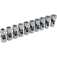 Universal Joint Socket Set, 10 Pcs, 3/8" Drive Size Waymarc Industries Inc