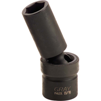 Universal Joint Socket, Impact, 3/8", 1/2" Drive, 6 Points Waymarc Industries Inc