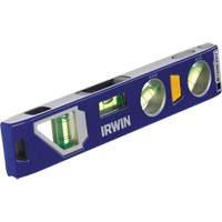 250 Series Heavy-Duty Torpedo Level, 9" L, Aluminum, 4 Vials, Magnetic Waymarc Industries Inc