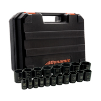Jeu de douilles SAE, 19 Mcx, Chocs, Prise de 1/2" Waymarc Industries Inc