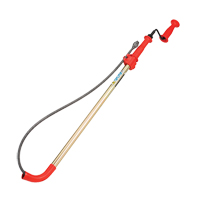 Toilet Auger, Manual, Bulb, 6' Cable Length, 1/2" Cable Diameter TYY339 | Waymarc Industries Inc