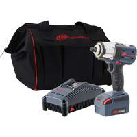 IQv20 Compact Cordless Impact Wrench Kit, 20 V, 1/2" Socket Waymarc Industries Inc