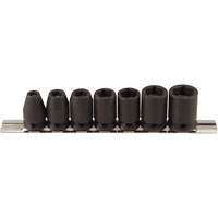 Magnetic Socket Set, 7 Pcs, Impact, 3/8" Drive Size Waymarc Industries Inc