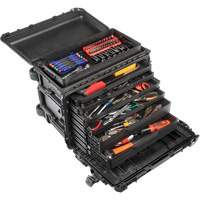 Gen 2 Mobile Tool Chest, 24" W, 6 Drawers, Black Waymarc Industries Inc