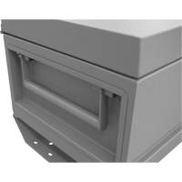 Jobsite Storage Box, 32" x 19" x 17-13/16", Steel, Grey UAI844 | Waymarc Industries Inc