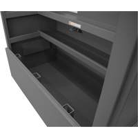 Piano Style Jobsite Storage Box, 60-1/2" W x 34-3/4" D x 49-3/8" H, Grey Waymarc Industries Inc