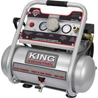 Oil-Free Air Compressor, Electric, 2 Gal. (2.4 US Gal), 125 PSI, 120/1 V Waymarc Industries Inc