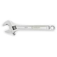 Adjustable Wrench, 12" L, 1-1/2" Max Width, Chrome Waymarc Industries Inc