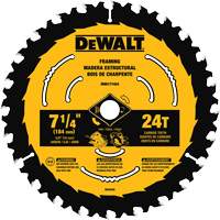 Circular Saw Blade, 7-1/4", 24 Teeth, Wood Use UAJ673 | Waymarc Industries Inc