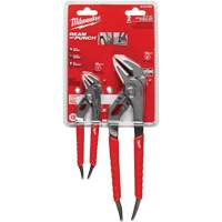 6" & 10" Comfort Grip Straight Jaw Pliers Set, 2 Pieces Waymarc Industries Inc