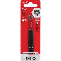 Embout de tournevis Shockwave Impact Duty, Phillips, Embout #1, Prise 1/4", Longueur 3-1/2" Waymarc Industries Inc