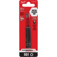 Embout de tournevis Shockwave Impact Duty, Carr&eacute;e, Embout #1, Prise 1/4", Longueur 3-1/2" Waymarc Industries Inc
