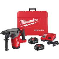 M18 Fuel SDS Plus Rotary Hammer Kit, 18 V, 1", 2 ft-lbs., 1330 RPM Waymarc Industries Inc