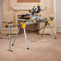 Double Bevel Sliding Compound Mitre Saw with Stand Waymarc Industries Inc