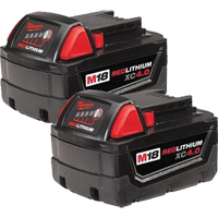 M18™ Redlithium™ XC Extended Capacity Battery Pack Set, Lithium-Ion, 18 V, 4 A UAL250 | Waymarc Industries Inc