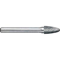 DRILLCO Magnum Double Cut Solid Carbide Burr, SG-1, 1/4" Dia., 1/4" Shank, 5/8" Depth of Cut Waymarc Industries Inc