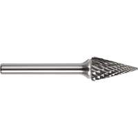 DRILLCO Magnum Double Cut Solid Carbide Burr, SM-5, 1/2" Dia., 1/4" Shank, 7/8" Depth of Cut Waymarc Industries Inc