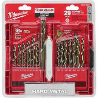 Red Helix Drill Bit Set, 29 Pieces, Cobalt Waymarc Industries Inc