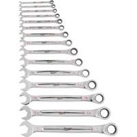 Ratcheting Wrench Set, Combination, 15 Pieces, Imperial UAL992 | Waymarc Industries Inc