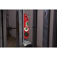 Die Cast Torpedo Level with 360 Degree Locking Vial, 10" L, Aluminum, 3 Vials, Magnetic Waymarc Industries Inc