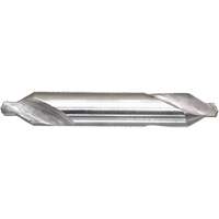 DRILLCO Combined Centre Drill & Countersink, #1, 3/64" Small Diameter, 1/8" Large Diameter, High Speed Steel Waymarc Industries Inc